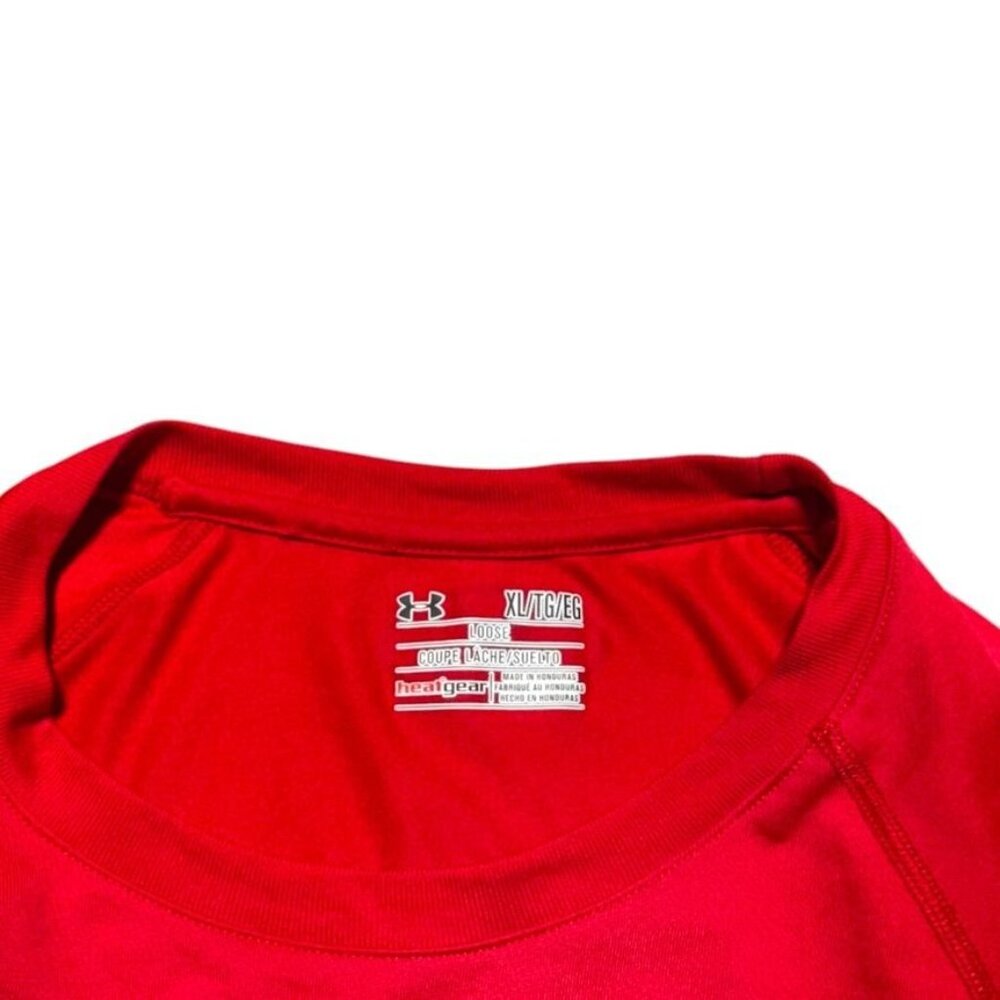 Under Armour Short Sleeve Shirt Red Size XL - Picture 2 of 6